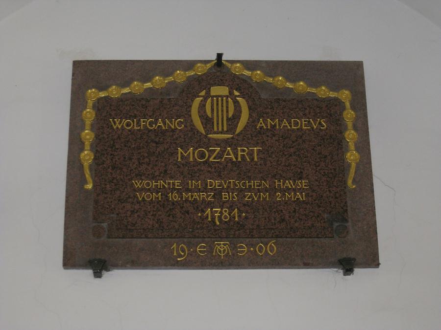 Mozart Gedenktafel