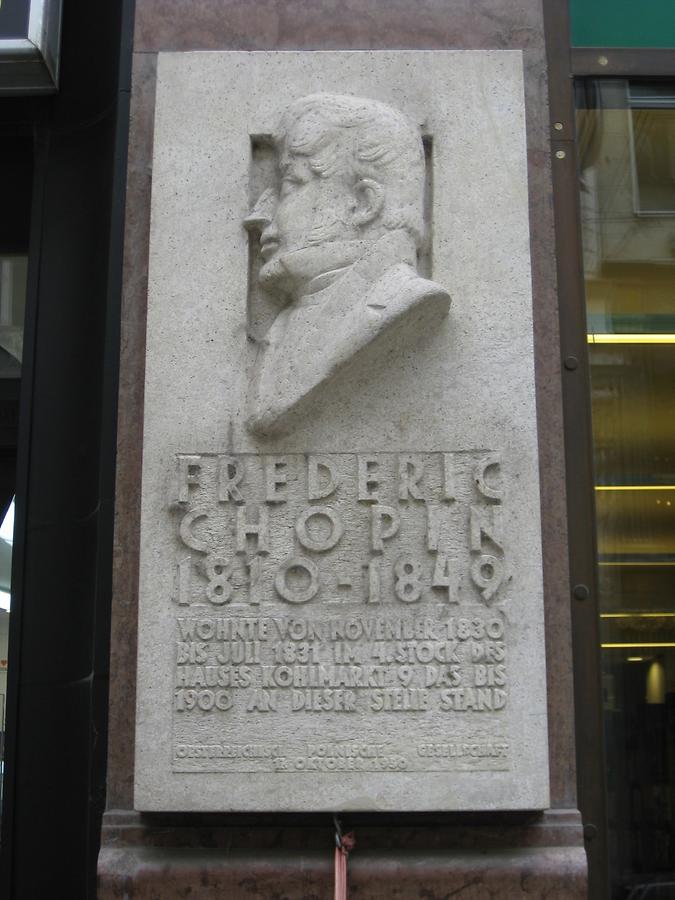 Frédéric Chopin Gedenktafel