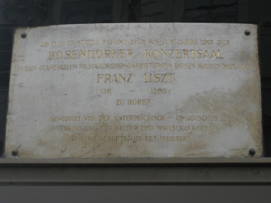 Franz Liszt Gedenktafel