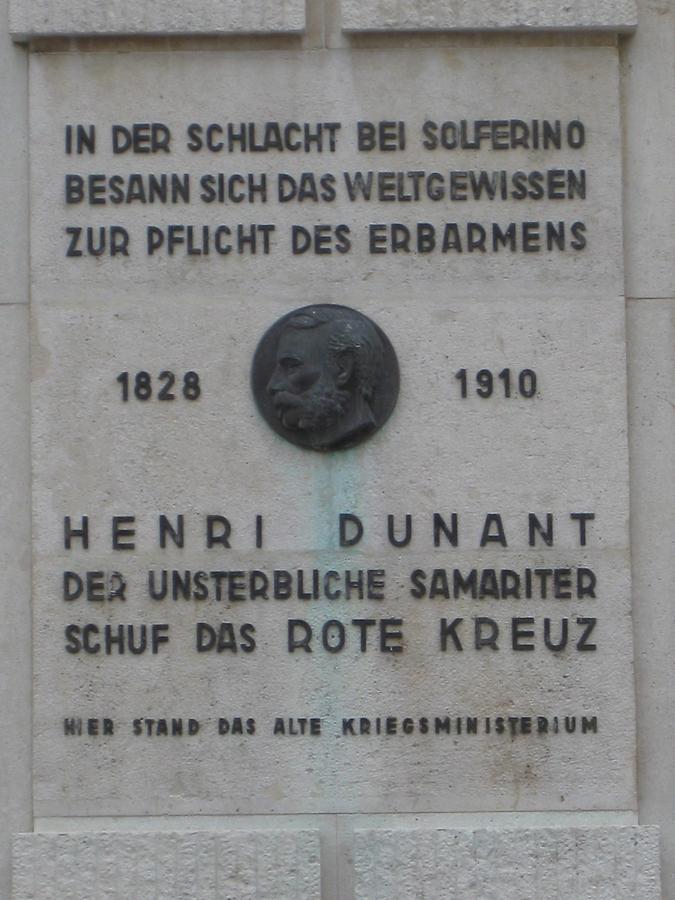 Henri Dunant Gedenktafel