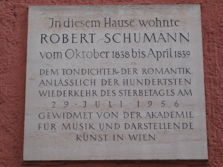Robert Schumann Gedenktafel