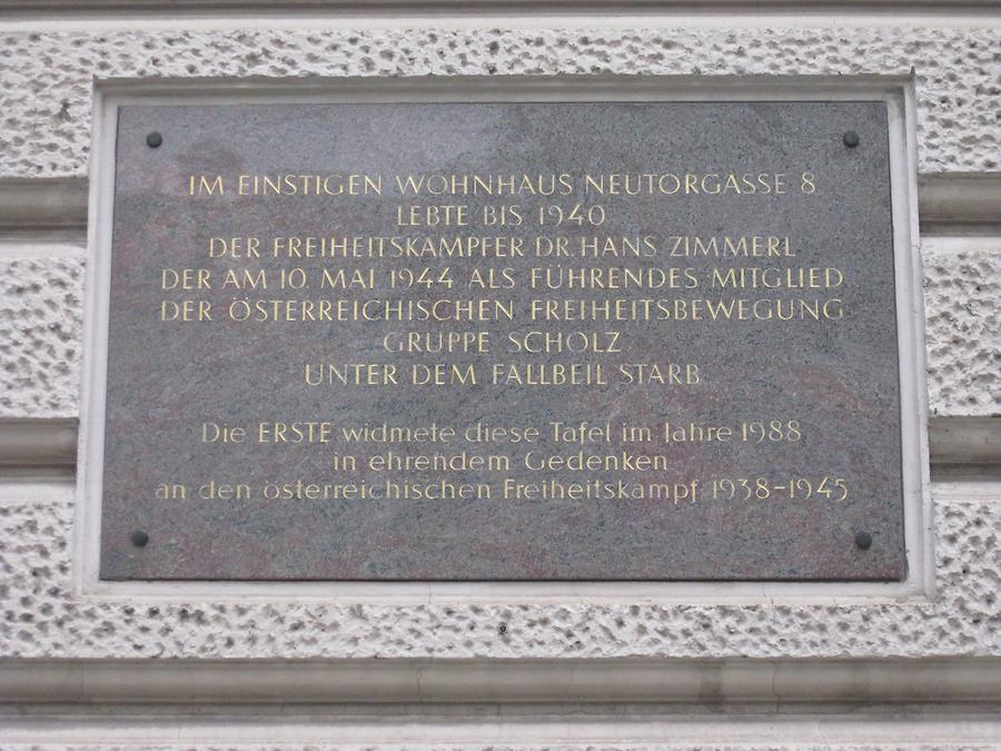 Hans Zimmerl Gedenktafel