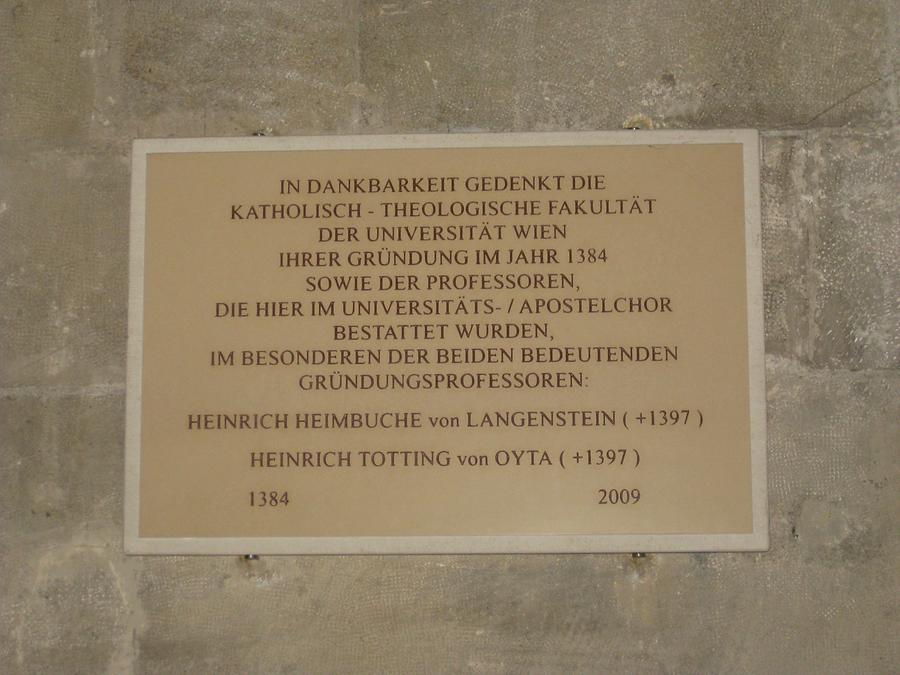 H. H. von Langenstein- und H. T. von Oyta Gedenktafel