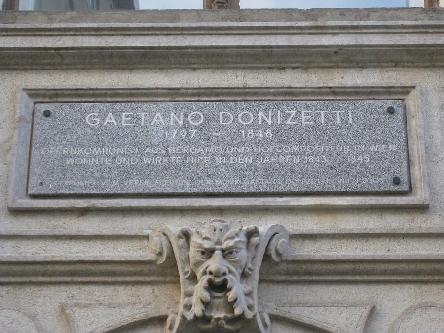 Gaetano Donizetti Gedenktafel von Reinhard Winter