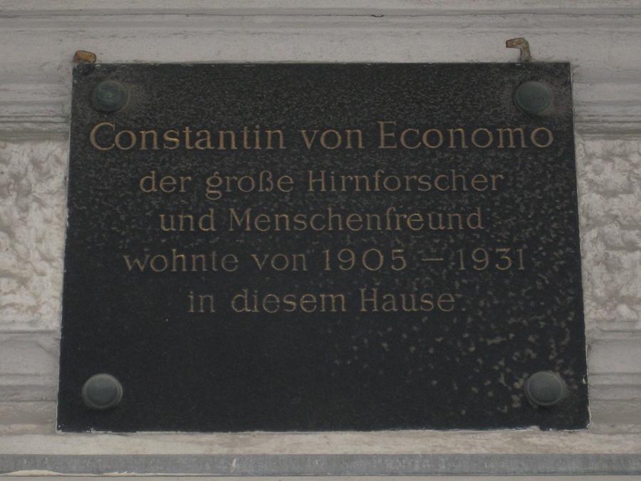 Constantin von Economo Gedenktafel