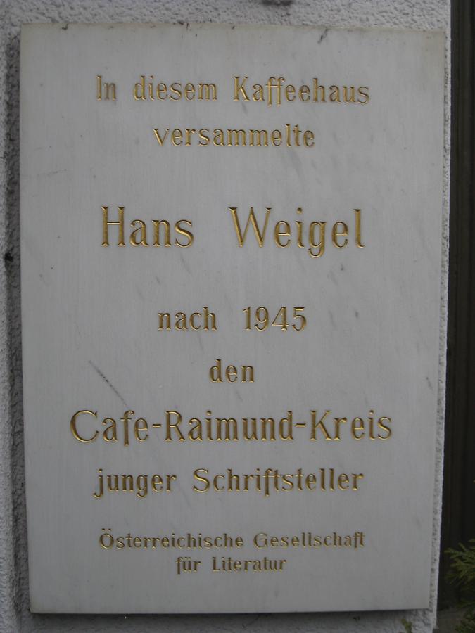 Hans Weigel Gedenktafel