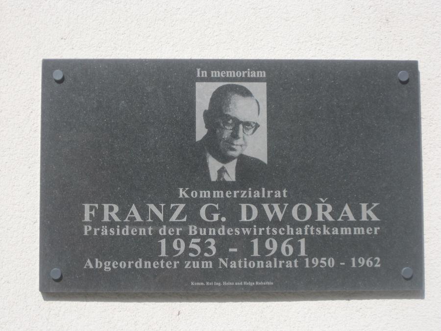 Franz G. Dworak Gedenktafel