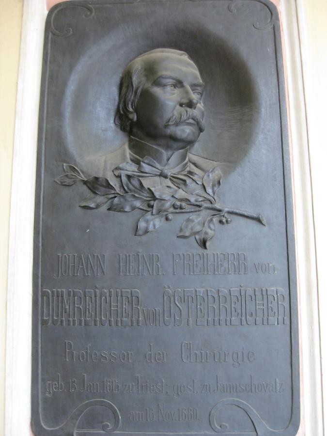 Johann Heinrich Freiherr Dumreicher von Österreicher Gedenktafel