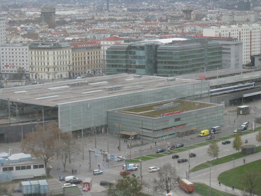 Bahnhof Praterstern vom Riesenrad