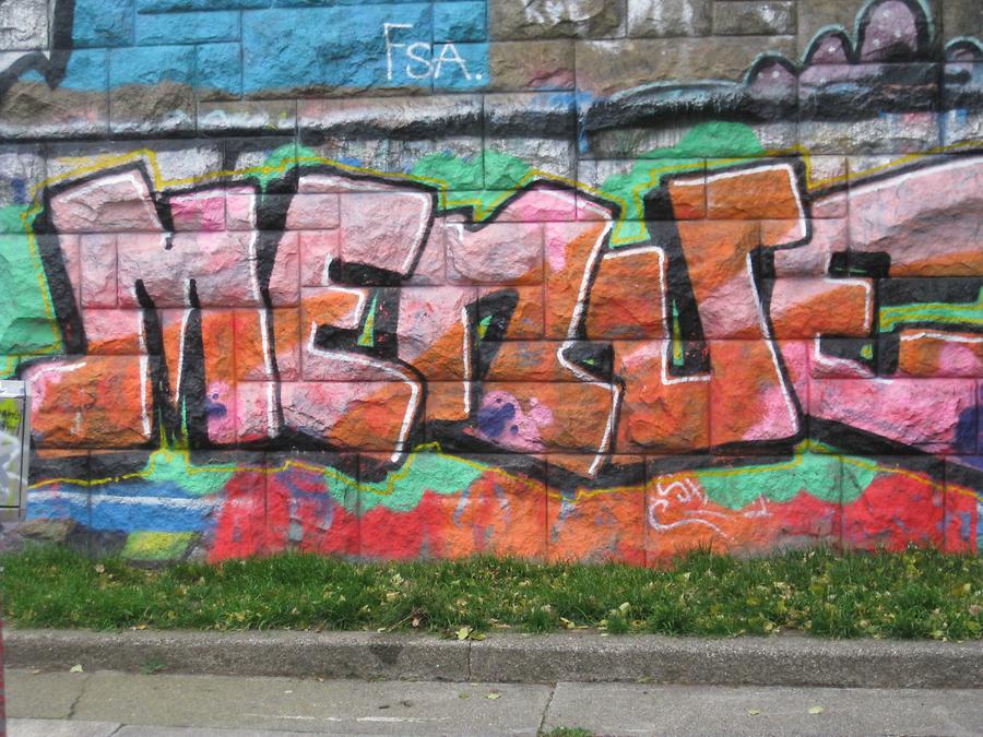 Graffito 'Menue'