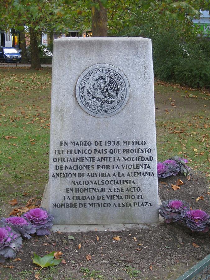 Erinnerungsdenkmal an den Protest Mexikos 1938 (spanisch)