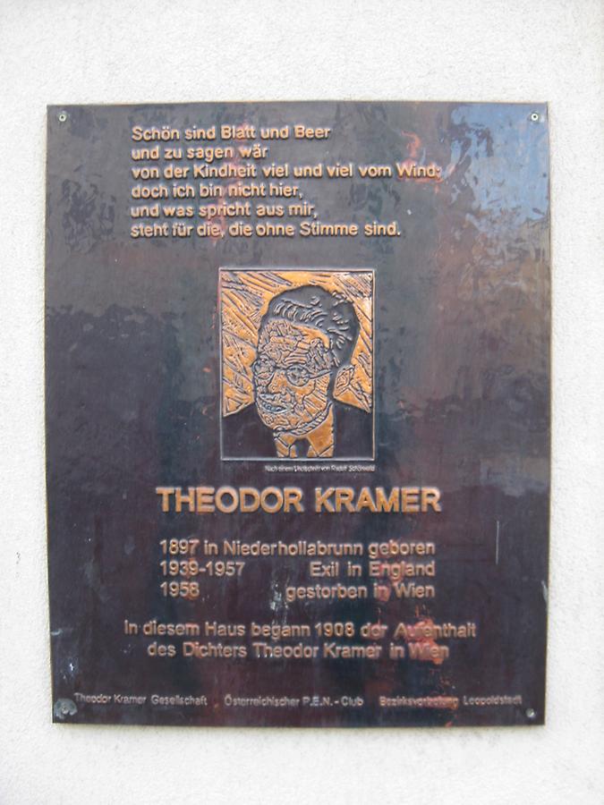 Theodor Kramer Gedenktafel