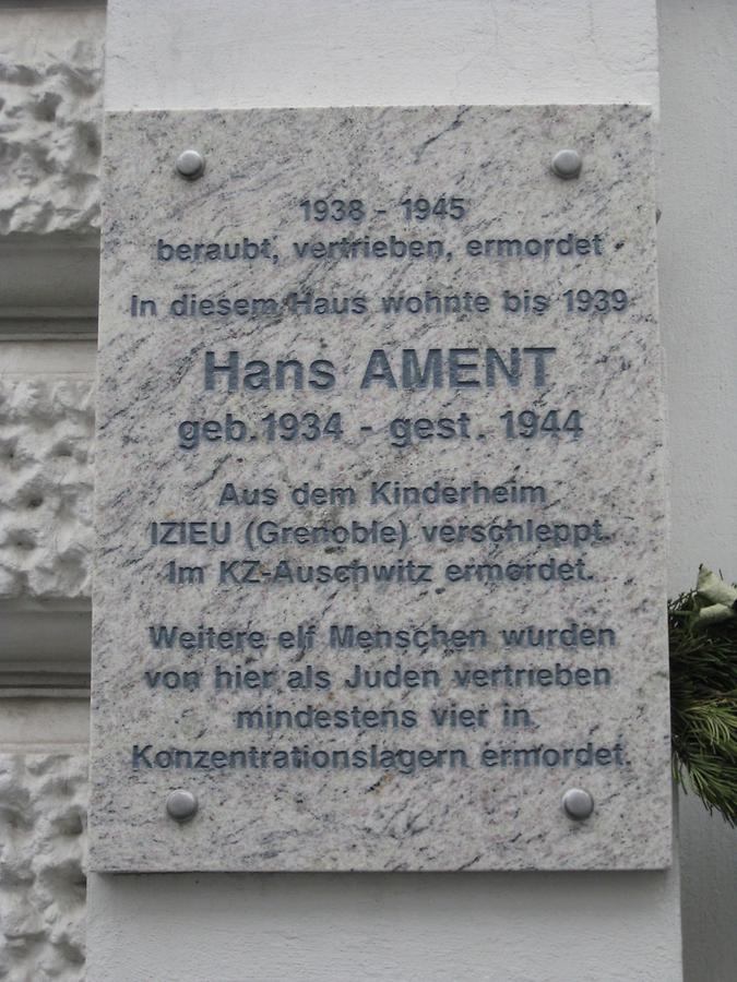 Hans Ament Gedenktafel