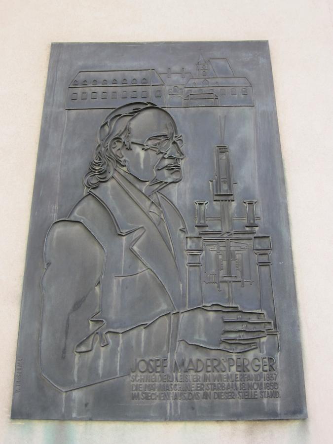 Josef Madersperger Gedenktafel