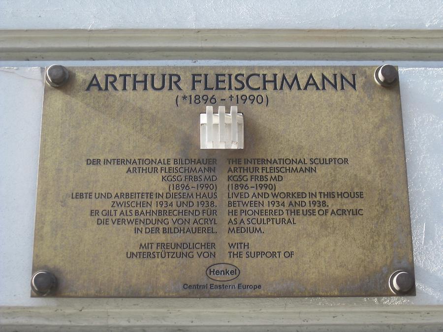 Arthur Fleischmann Gedenktafel