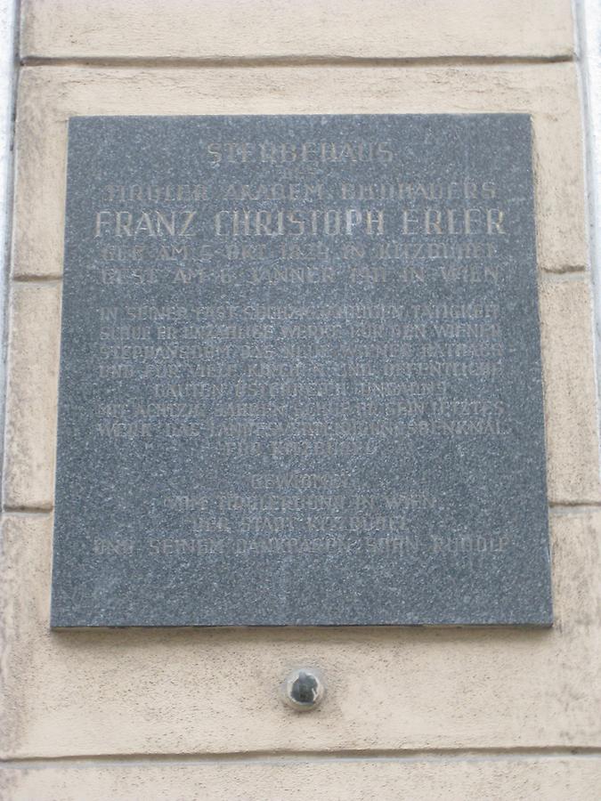 Franz Christoph Erler Gedenktafel