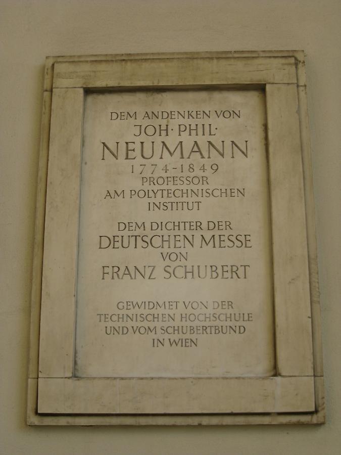 Johann Philipp Neumann Gedenktafel