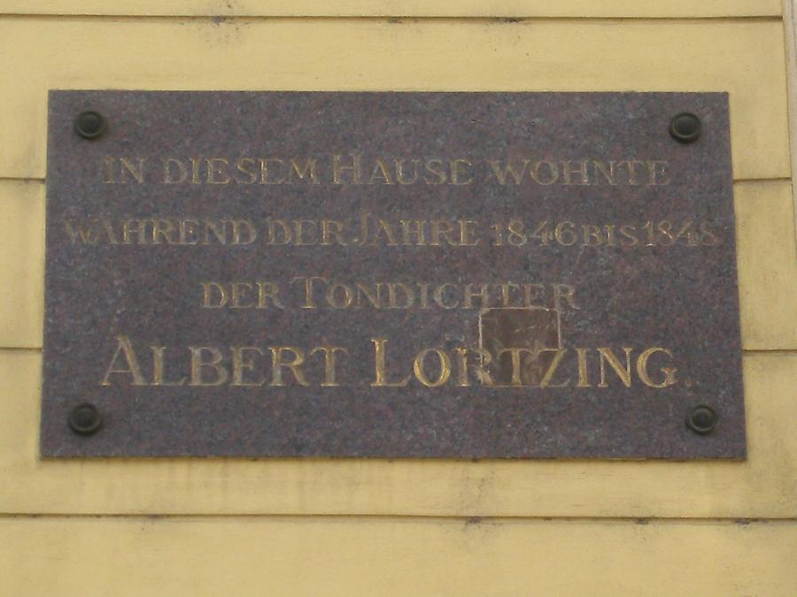 Albert Lortzing Gedenktafel