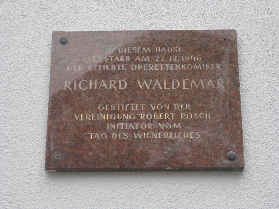 Richard Waldemar Gedenktafel