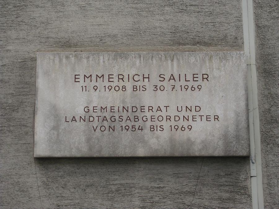Emmerich Sailer Gedenktafel