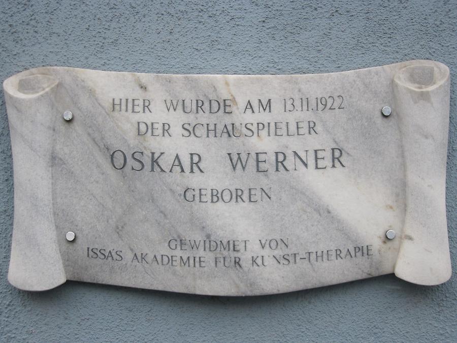 Oskar Werner Gedenktafel
