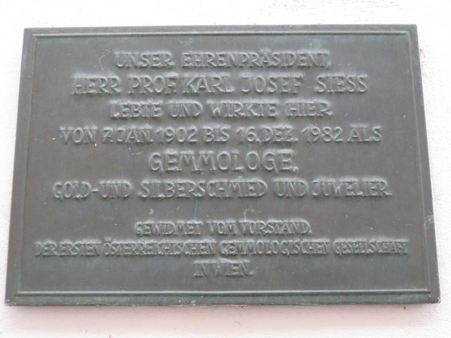 Karl Josef Siess Gedenktafel