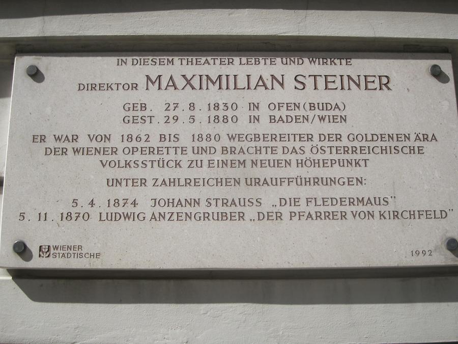 Maximilian Steiner Gedenktafel
