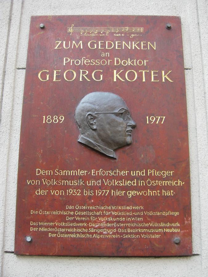 Georg Kotek Gedenktafel