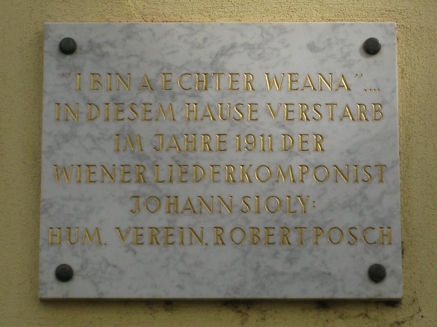 Johann Sioly Gedenktafel