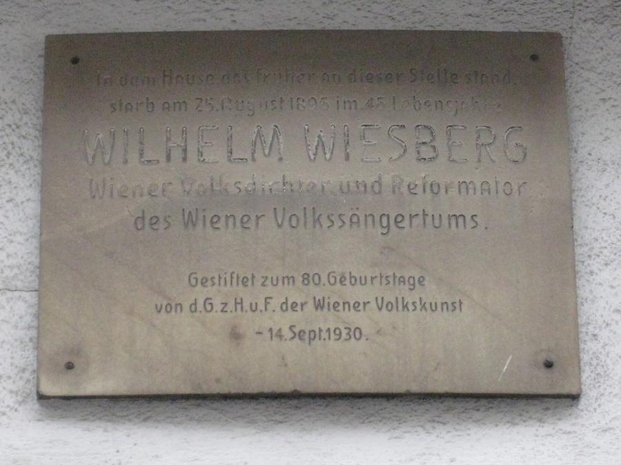 Wilhelm Wiesberg Gedenktafel