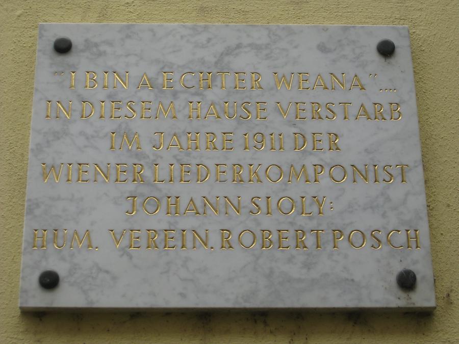 Johann Sioly Gedenktafel