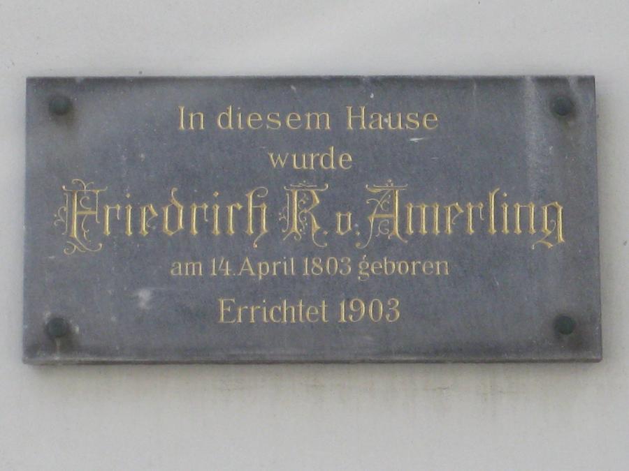 Friedrich Ritter von Amerling Gedenktafel