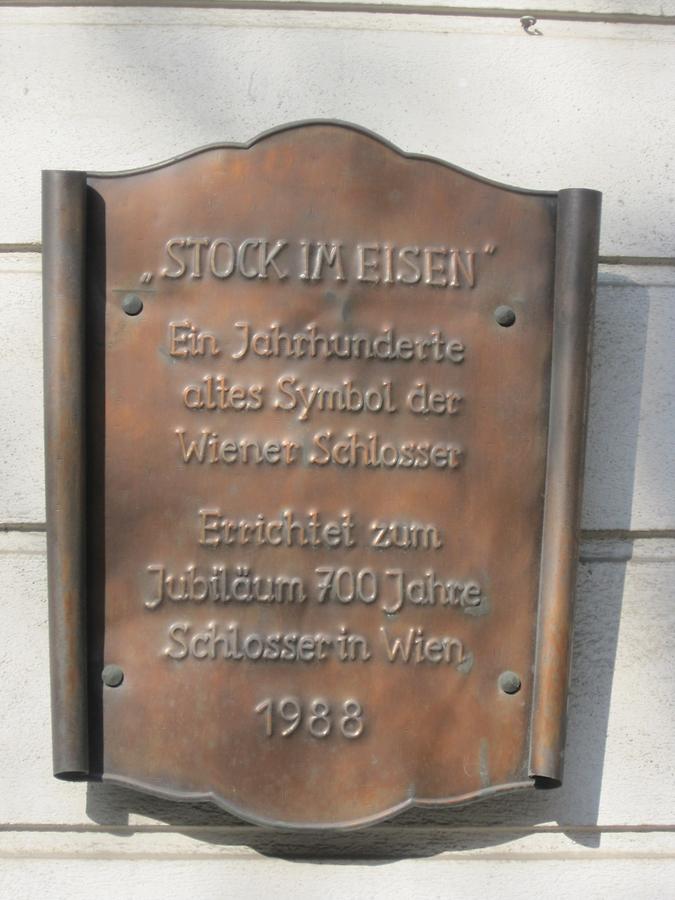 'Stock im Eisen'-Informationstafel