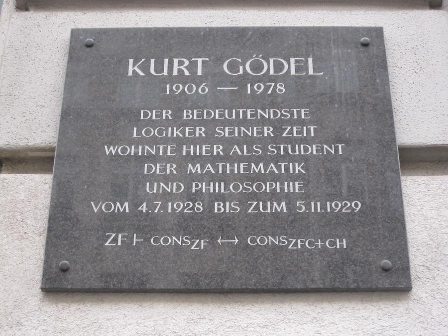 Kurt Gödel Gedenktafel