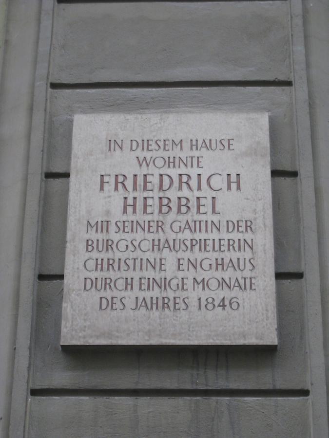 Friedrich Hebbel Gedenktafel