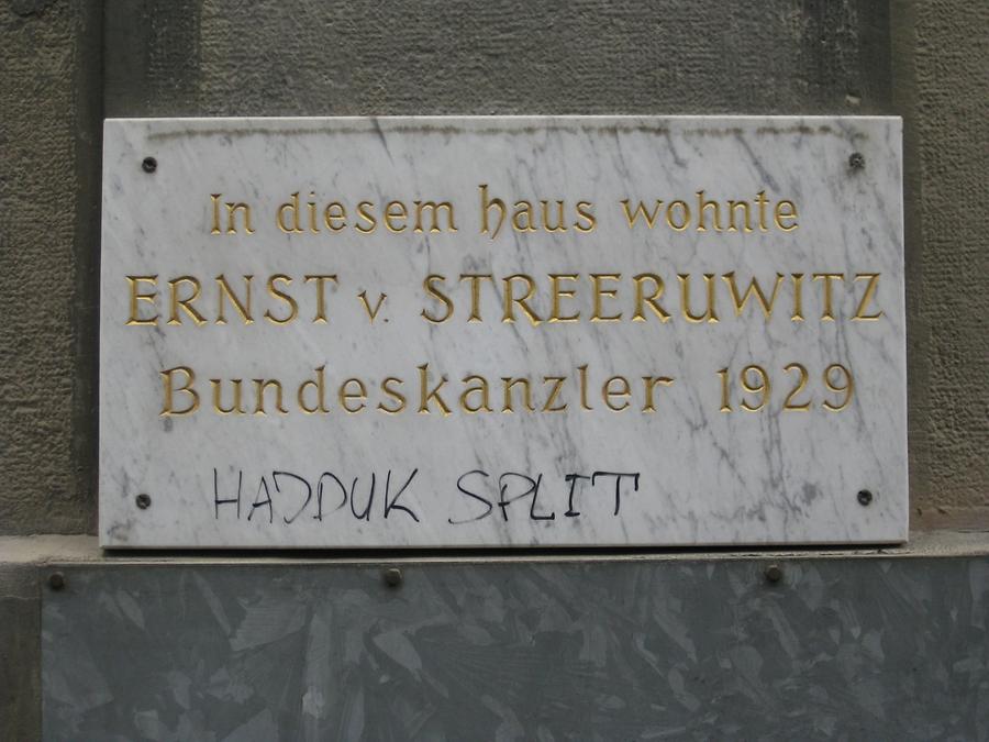 Ernst von Streeruwitz Gedenktafel