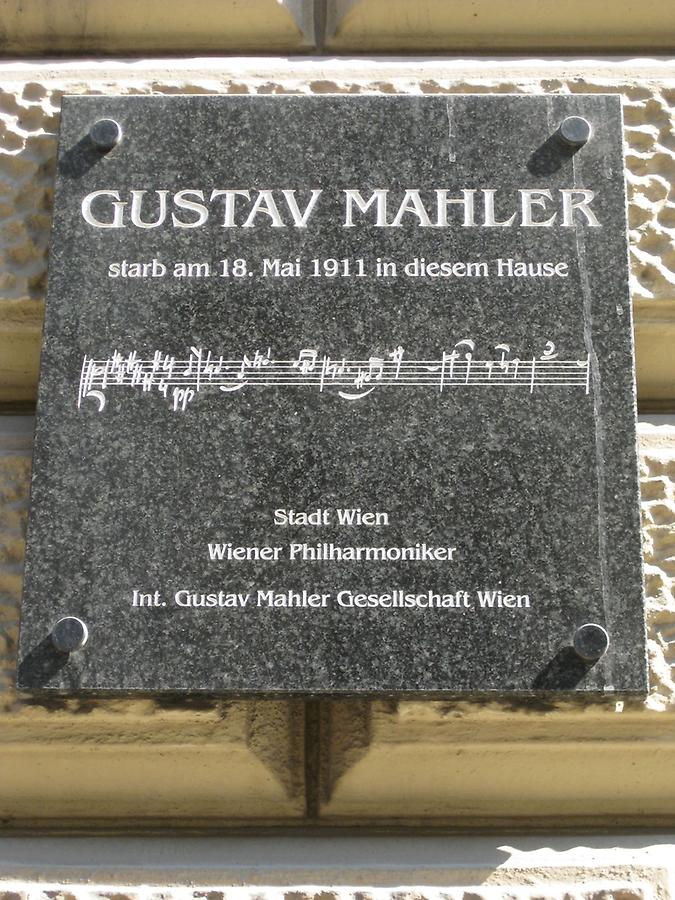 Gustav Mahler Gedenktafel