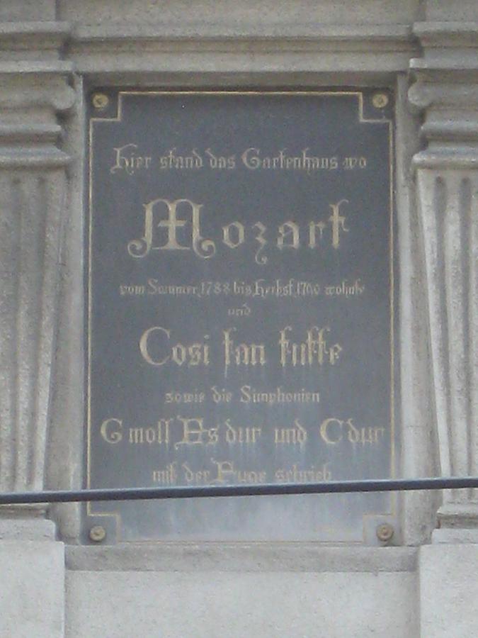 Mozart Gedenktafel