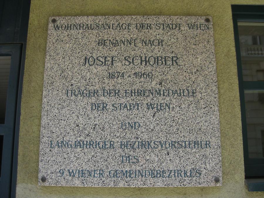 Josef Schober Gedenktafel