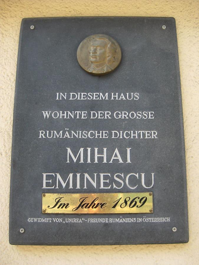 Mihai Eminescu Gedenktafel