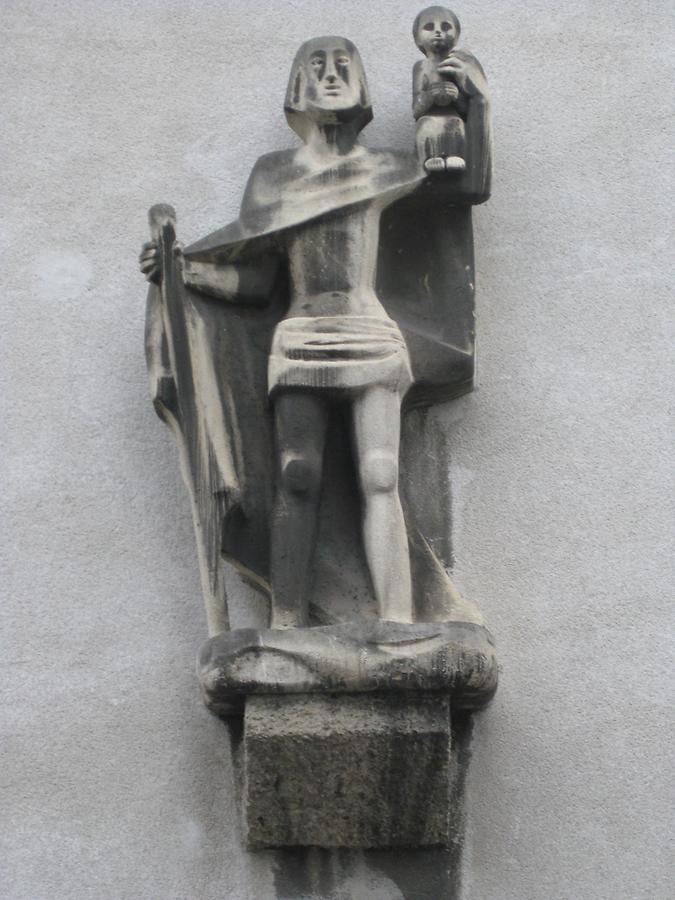 Wandstatue 'Hl. Christophorus'