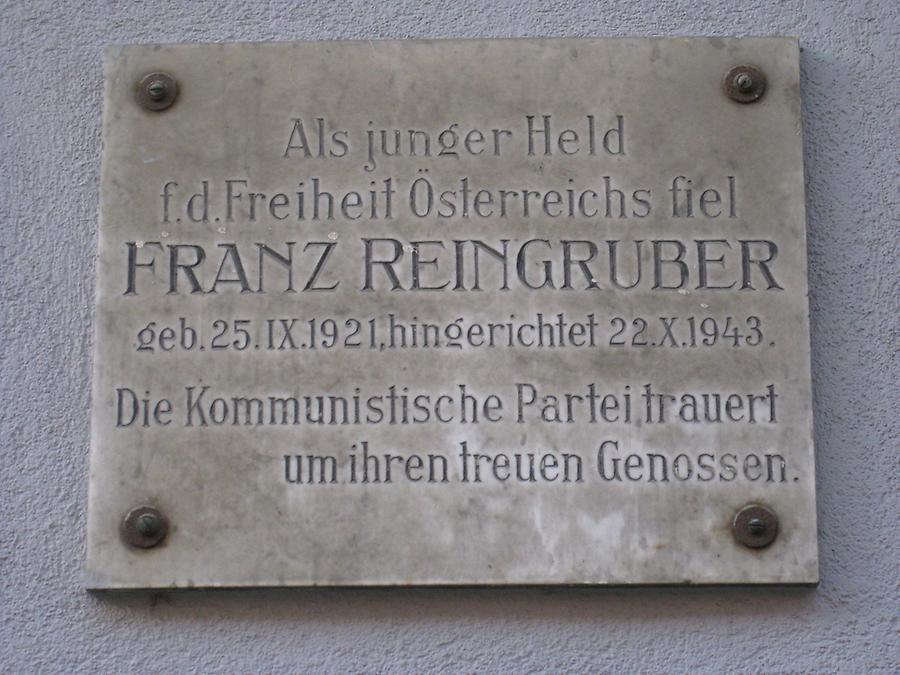Franz Reingruber Gedenktafel