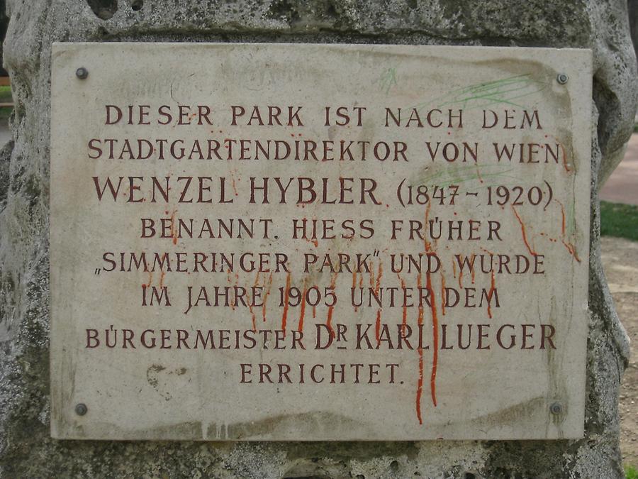 Wenzel Hybler Gedenkstein