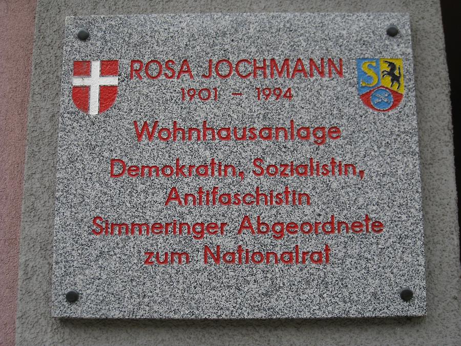 Rosa Jochmann Gedenktafel