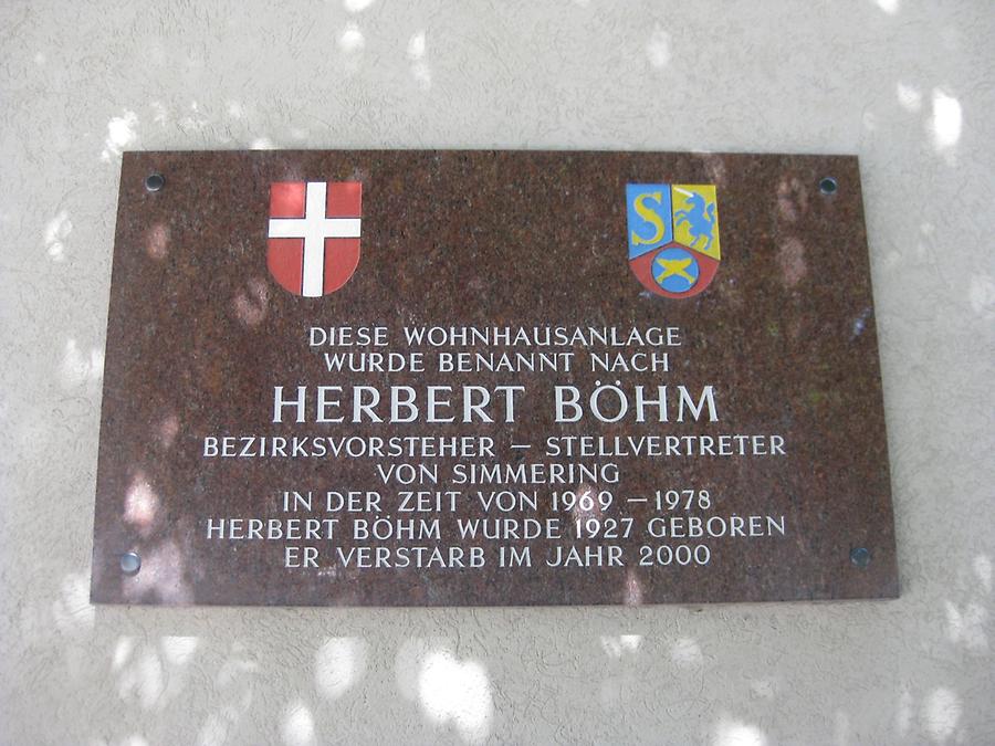 Herbert Böhm Gedenktafel