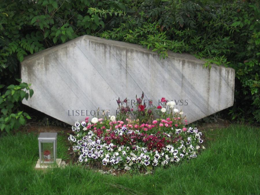 Grab von Werner Krauss, Schauspieler 1884-1959, Grabmal von Wander Bertoni