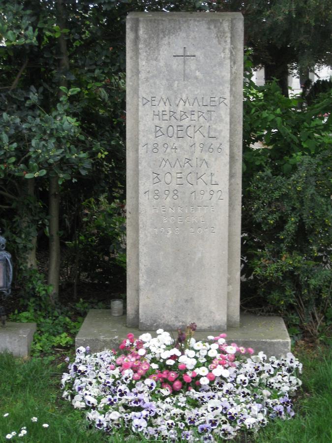 Grab von Herbert Böckl, Maler 1894-1966