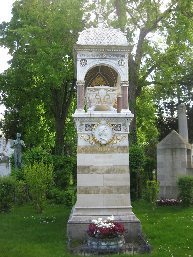 Grab von Carl Ritter von Ghega, Erbauer der Semmeringbahn 1802-1860