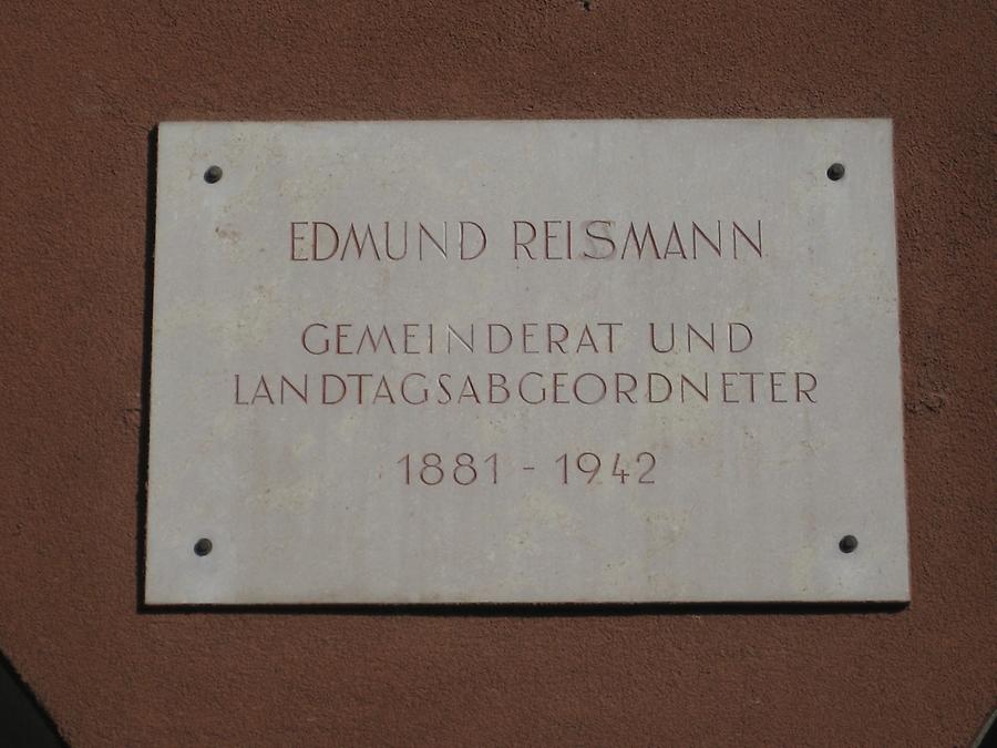 Edmund Reismann Gedenktafel