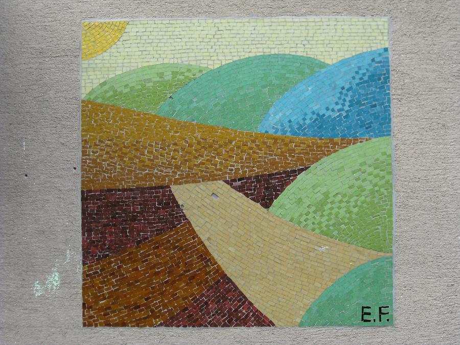 Landschaftsmosaik-Hauszeichen